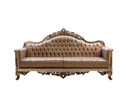 Sofa 3-seater living room couch textile luxury classic design three-seater